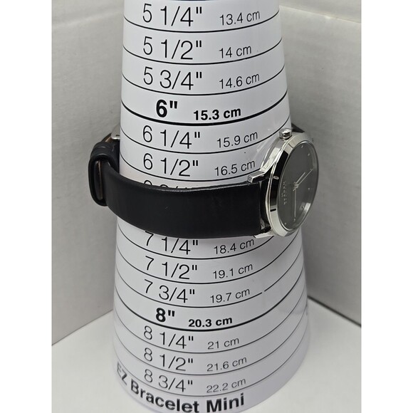 Skagen Jorn SKW2283 Womens 30mm Black Dial Leather Quartz New Battery Watch Slim - Picture 7 of 12